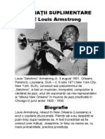 INFORMAȚII SUPLIMENTARE DESPRE Louis Armstrong