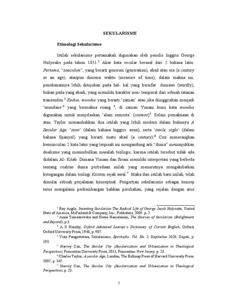 Sekularisme Pdf