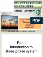 Electrical Power Course Basic Concepts: Al-Balqa Applied University
