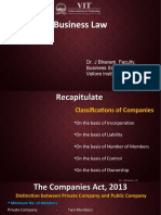 Companies Act, 2013 - Session 6 - Difference Between Private Company & Public Company