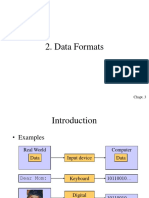Data Formats: Chapt. 3