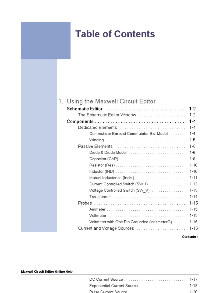 Maxwell Circuit Editor User Guide | PDF | Inductance | Electrical Network
