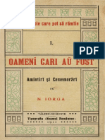 Nicolae Iorga - Oameni Cari Au Fost - Amintiri Și Comemorări