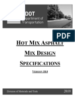 Hot Mix Asphalt Mix Design Specifications Book V18