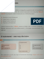 Control Statements: A Programme. in Other Words, The Control Statements Determine The 'Flow of