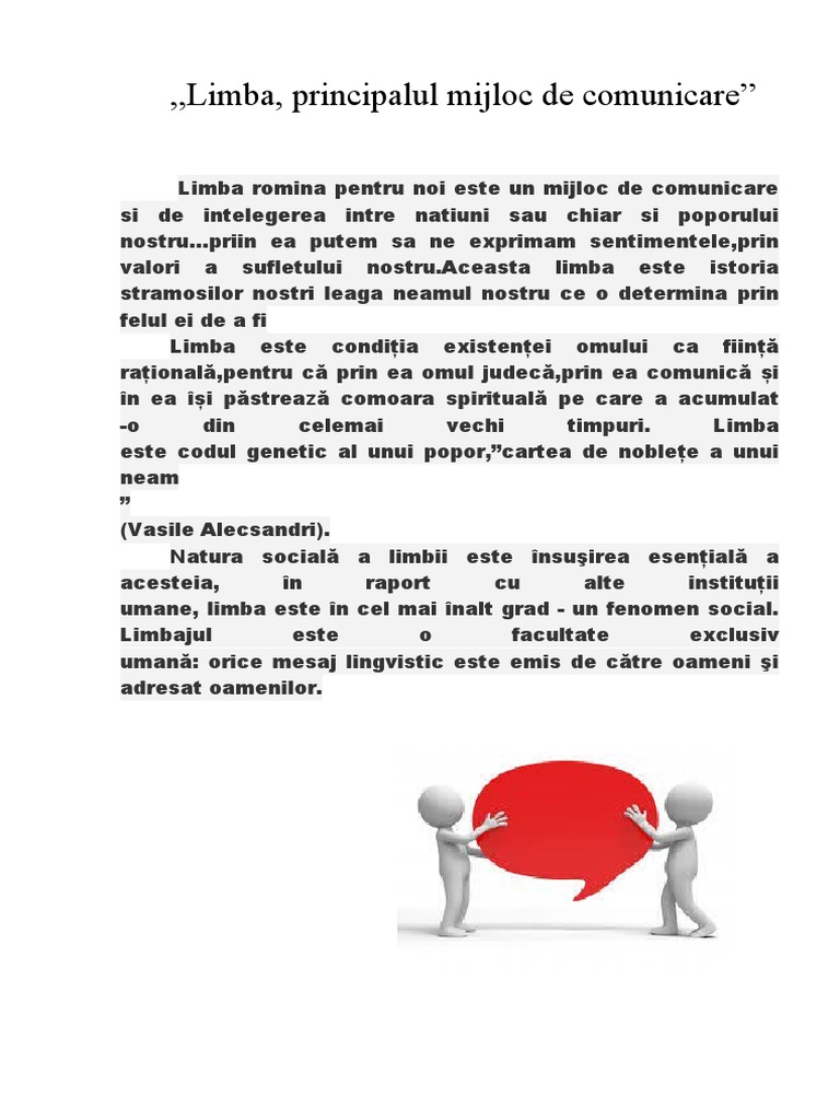 Limba 1 | PDF