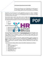 Proposal of Freelance Human Resource Service Provider: Benefits of Outsource Recruitment