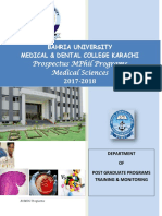 MPhil Programs Anatomy Pathology Pharmacology Prospectus