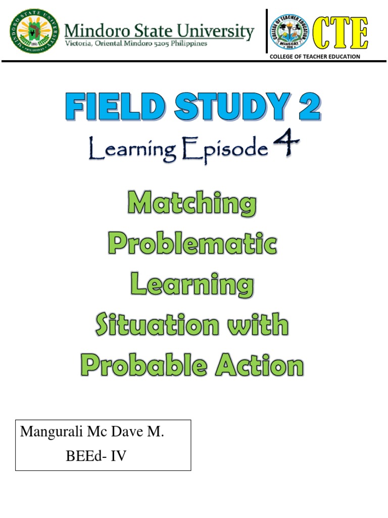 Field Study Learning Episode 4 PDF Reading Comprehension Teachers
