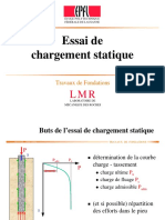 Essai de Chargement Statique (Pieux), EPFL