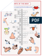 EN-A2 Parts of The Body - Crossword