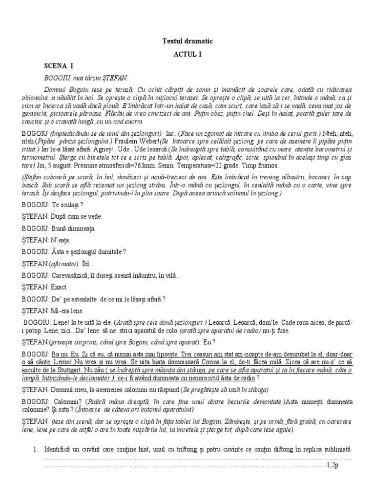 Test Text Dramatic VIII | PDF