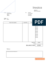 InvoiceSimple PDF Template