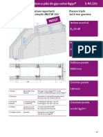 34010c Perei de Compartimentare Structur Metalic Simpl UW CW 100 Rigips 3x15 MM 9 M