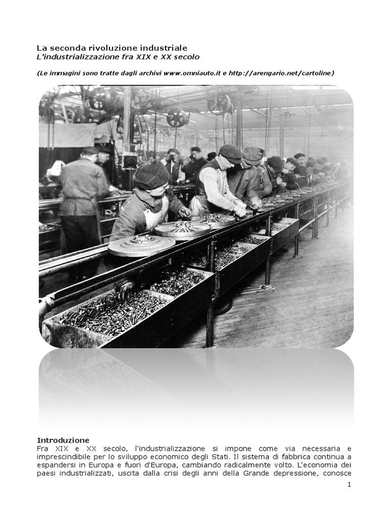 SECONDA RIVOLUZIONE INDUSTRIALE Lezione | PDF, image size:768x1024