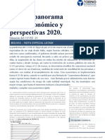 Torino Economics-Bolivia Panorama Macroeconomico y Perspectivas Julio 2020