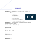 Assignment 1 - Introduction To Matlab