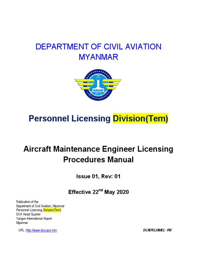 AME Licensing Procedures Manual Myanmar | PDF | Test (Assessment) | License