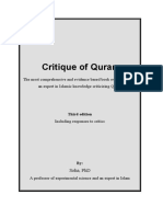 Critique, Criticism of Quran