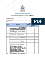 Instrumento de Valoración 5TO GRADO