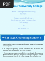 Presentation of Operating System