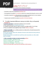 CH.8 Notes - Accounting For Receivables