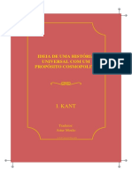 Ideia de Kant sobre a História Universal com um Propósito Cosmopolita