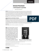 Hermann Rorschach: From Klecksography To Psychiatry