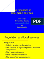 The Regulation of Local Public Services: Carlo Scarpa Università Di Brescia