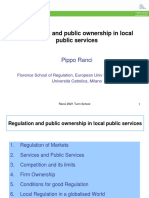 Regulation and Public Ownership in Local Public Services: Pippo Ranci