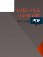 La pregunta de investigación