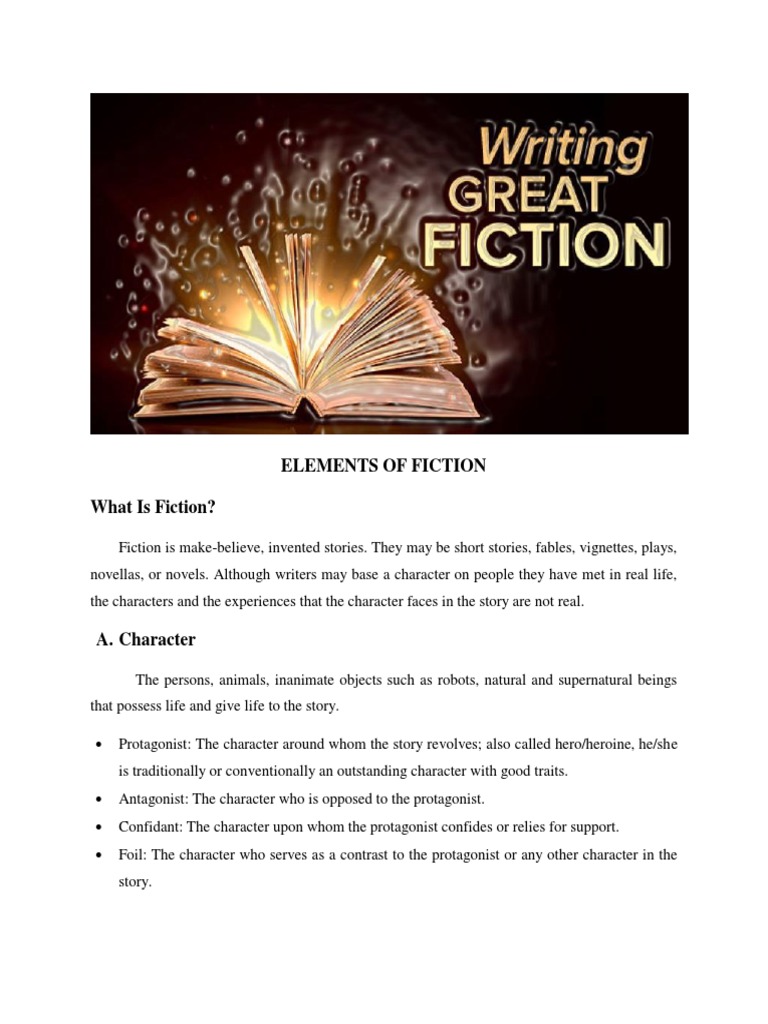 Key Elements of Fiction Explained | PDF | Narration | Plot (Narrative)