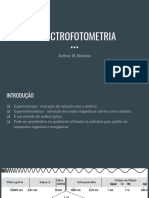 Espectrofotometria: análise de compostos por absorção de luz