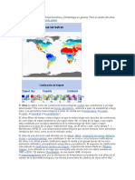 Climas terrestres y clasificación Köppen