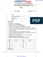 UPSC Political Science Test 1 Answers