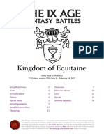 9th Edition Fantasy Battle - Kingdom of Equitaine