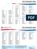 Exam Dates2011
