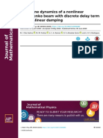 Long-Time Dynamics of A Nonlinear Timoshenko Beam With Discrete Delay Term and Nonlinear Damping