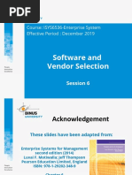 Ses06 Chap06 Software and Vendor Selection