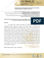 Aprendizagem Nos Anos Iniciais: Métodos de Ensino Desenvolvidos Pelos Professores No Âmbito Escolar