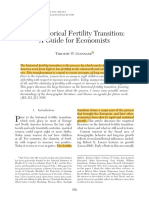 The Historical Fertility Transition: A Guide For Economists: Timothy W. Guinnane
