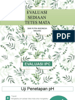 Evaluasi Sediaan Tetes Mata