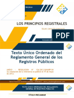 Derecho notarial y registral: Los principios registrales