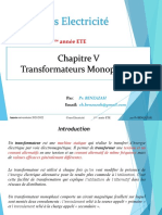   Transformateurs Monophasés 