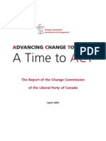 The Liberal Party of Canada: Change Commission Report