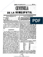 El Centinela de La Homeopatía. 31-8-1851, N.º 26