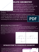 Coordinate Geometry: Coordinate Geometry Is Considered To Be One of The Most