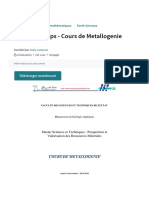 Dokumen - Tips - Cours de Metallogenie | PDF | Roche Sédimentaire | Granit