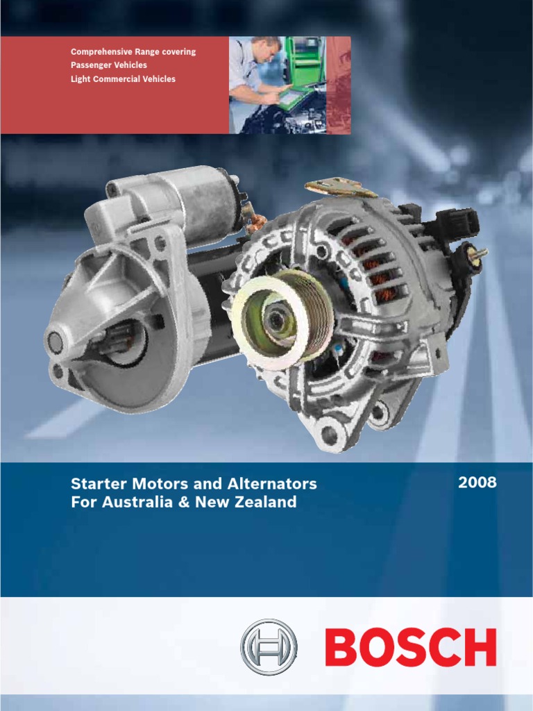 Bosch Starter  Wheeled Vehicles Mechanical Engineering