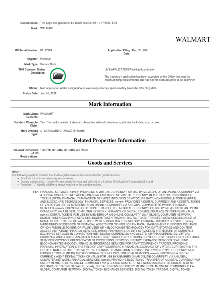 Walmart Cryptocurrency Services | PDF | Cryptocurrency | Money